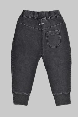 Spodnie Minikid czarne BLACK JEANS STRAIGHT CUT PANTS