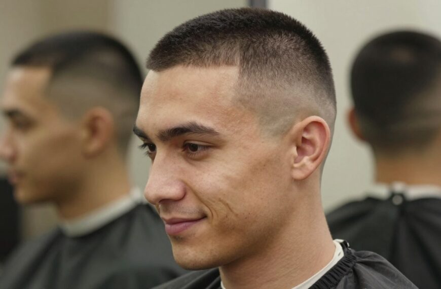 Fryzura męska buzz cut