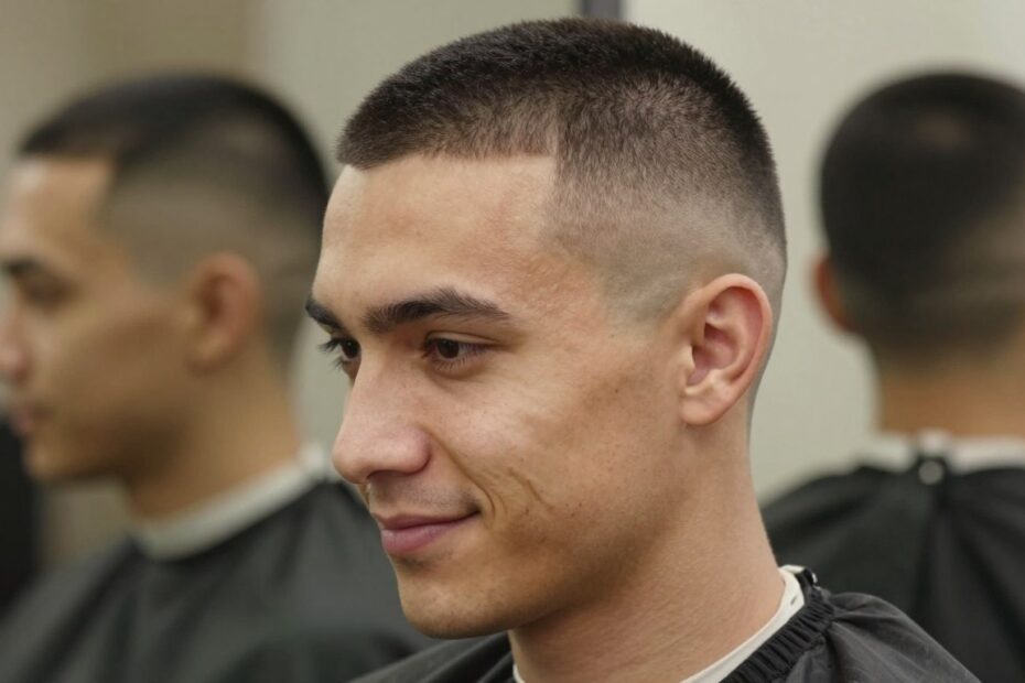 Fryzura męska buzz cut
