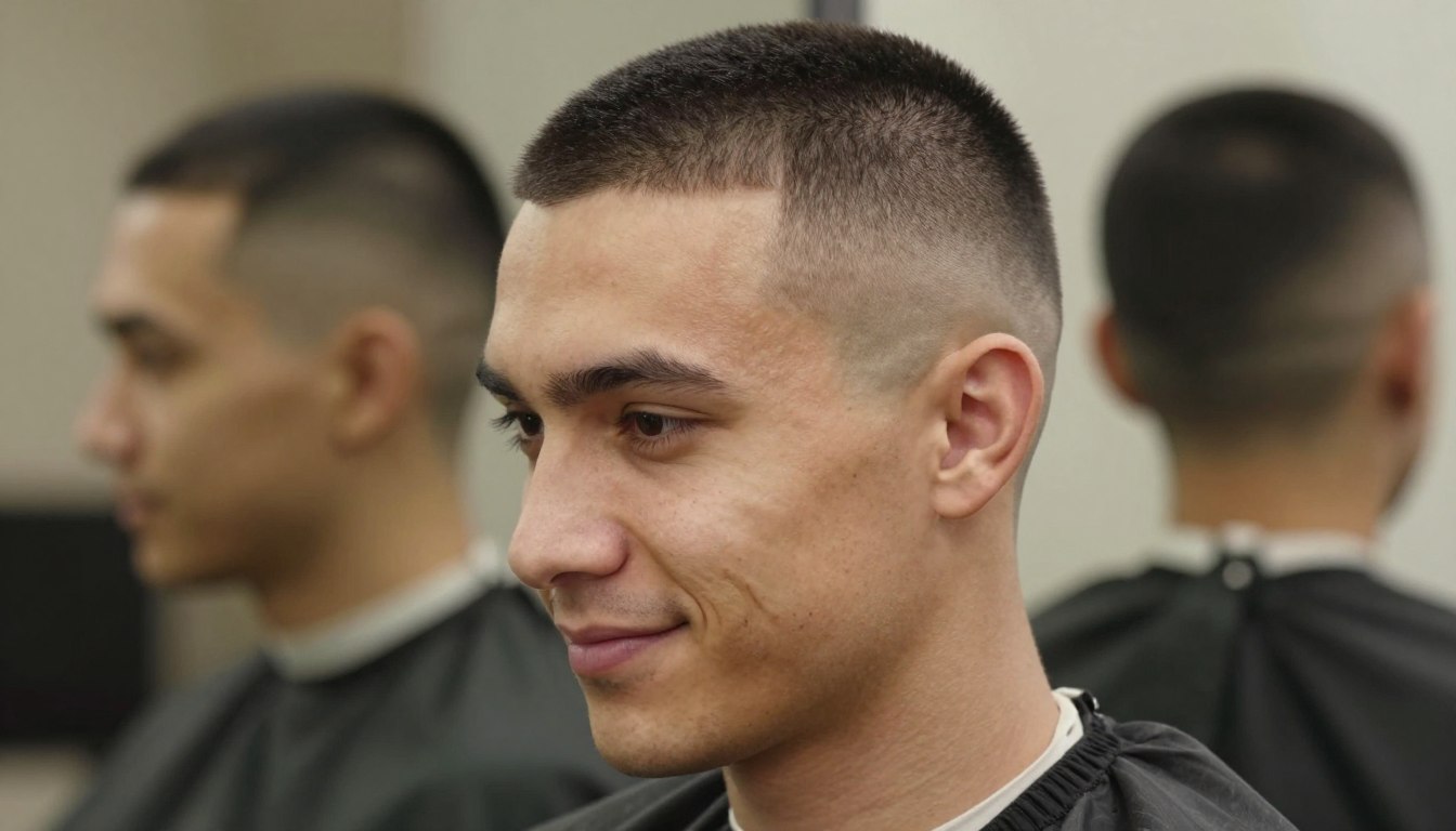 Fryzura męska buzz cut